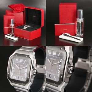 Cartier Santos de Cartier XL Black Dial Automatic Wristwatch